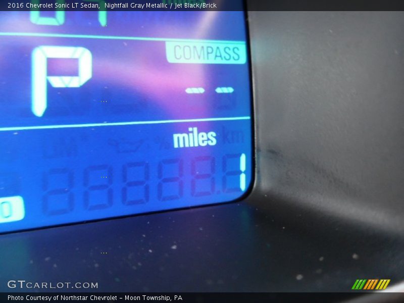 Nightfall Gray Metallic / Jet Black/Brick 2016 Chevrolet Sonic LT Sedan