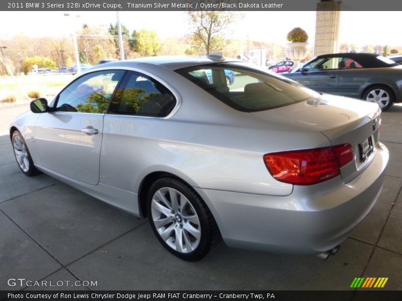 Titanium Silver Metallic / Oyster/Black Dakota Leather 2011 BMW 3 Series 328i xDrive Coupe