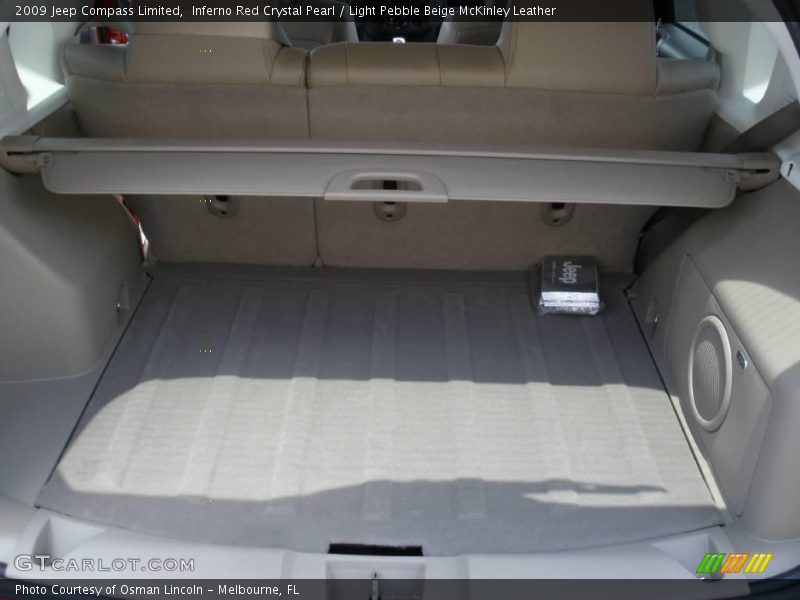 Inferno Red Crystal Pearl / Light Pebble Beige McKinley Leather 2009 Jeep Compass Limited