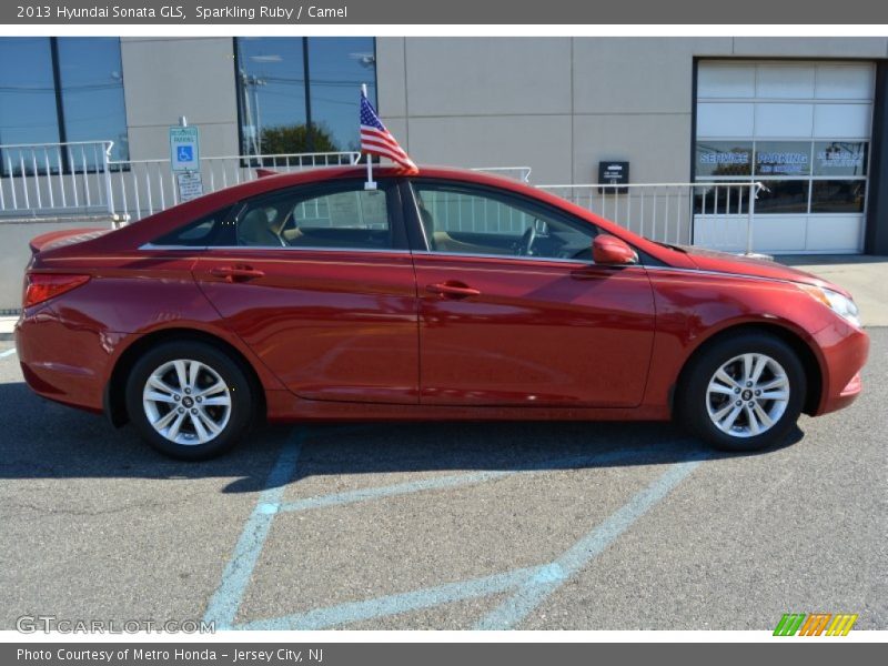 Sparkling Ruby / Camel 2013 Hyundai Sonata GLS