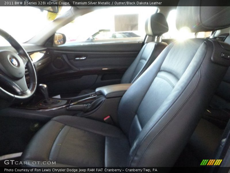 Titanium Silver Metallic / Oyster/Black Dakota Leather 2011 BMW 3 Series 328i xDrive Coupe