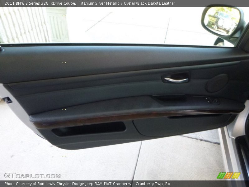 Titanium Silver Metallic / Oyster/Black Dakota Leather 2011 BMW 3 Series 328i xDrive Coupe