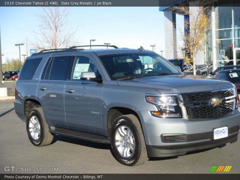 Slate Grey Metallic / Jet Black 2016 Chevrolet Tahoe LS 4WD