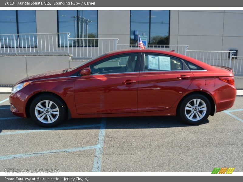 Sparkling Ruby / Camel 2013 Hyundai Sonata GLS