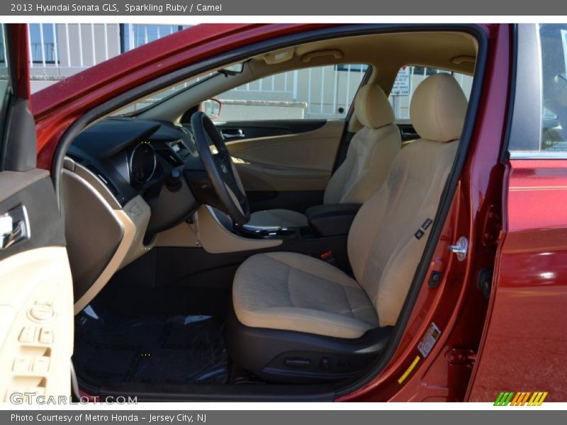 Sparkling Ruby / Camel 2013 Hyundai Sonata GLS