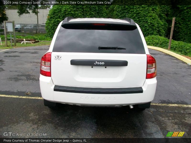 Stone White / Dark Slate Gray/Medium Slate Gray 2009 Jeep Compass Sport