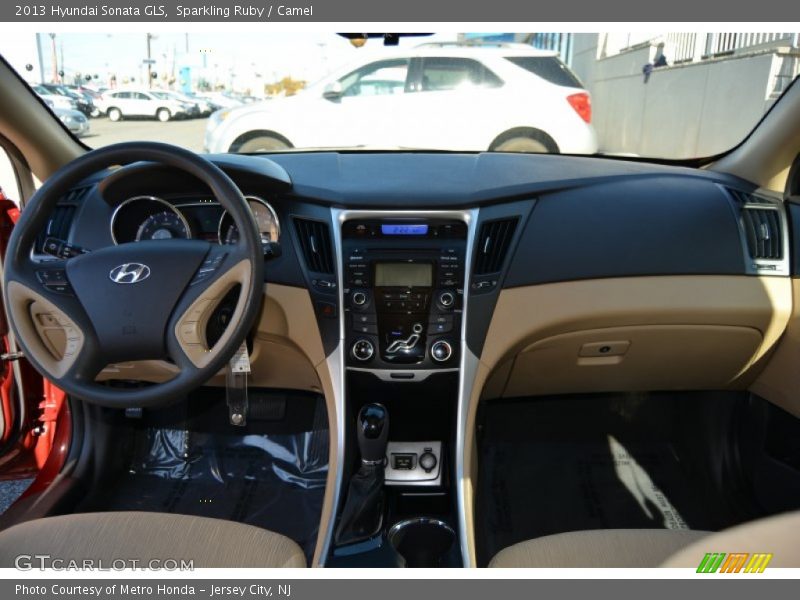 Sparkling Ruby / Camel 2013 Hyundai Sonata GLS
