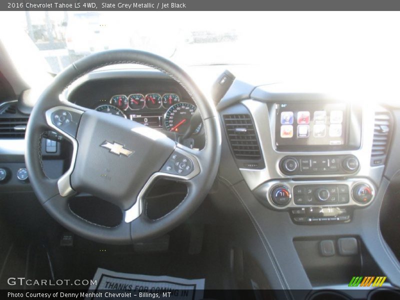 Slate Grey Metallic / Jet Black 2016 Chevrolet Tahoe LS 4WD