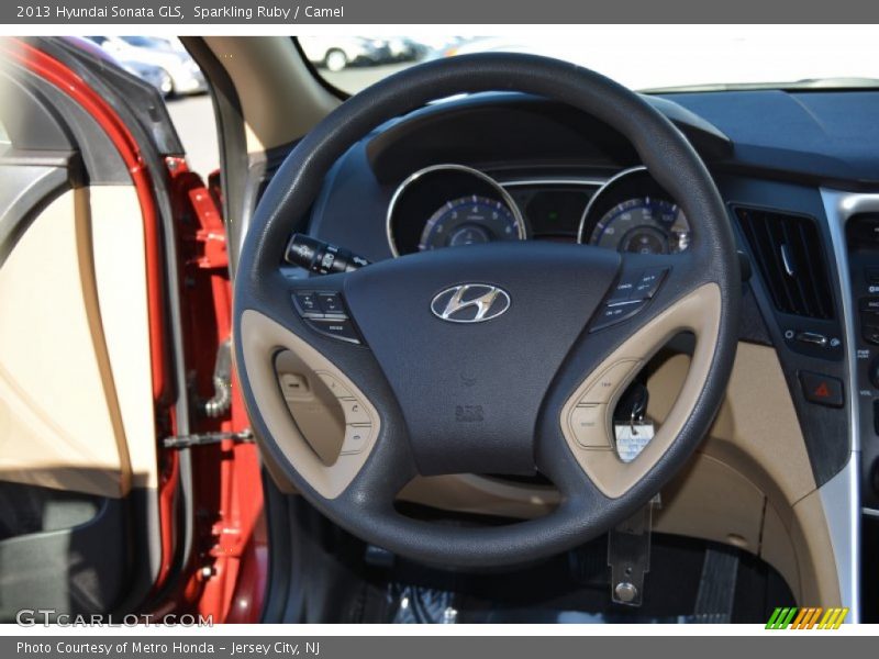 Sparkling Ruby / Camel 2013 Hyundai Sonata GLS