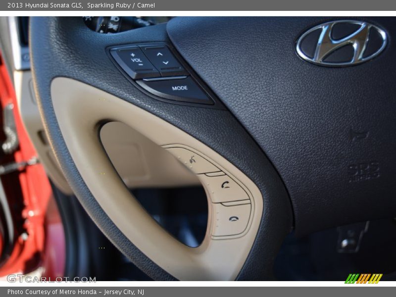 Sparkling Ruby / Camel 2013 Hyundai Sonata GLS
