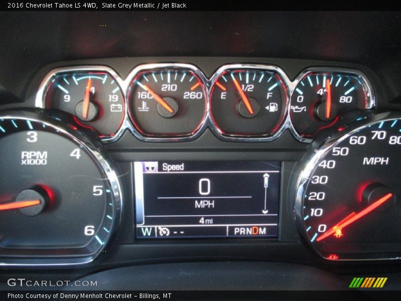 Slate Grey Metallic / Jet Black 2016 Chevrolet Tahoe LS 4WD