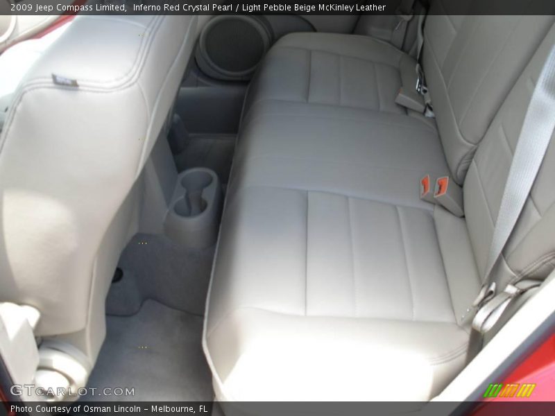 Inferno Red Crystal Pearl / Light Pebble Beige McKinley Leather 2009 Jeep Compass Limited