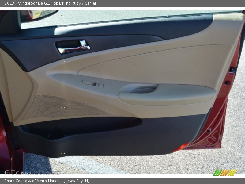Sparkling Ruby / Camel 2013 Hyundai Sonata GLS