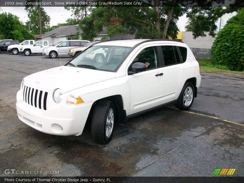 Stone White / Dark Slate Gray/Medium Slate Gray 2009 Jeep Compass Sport