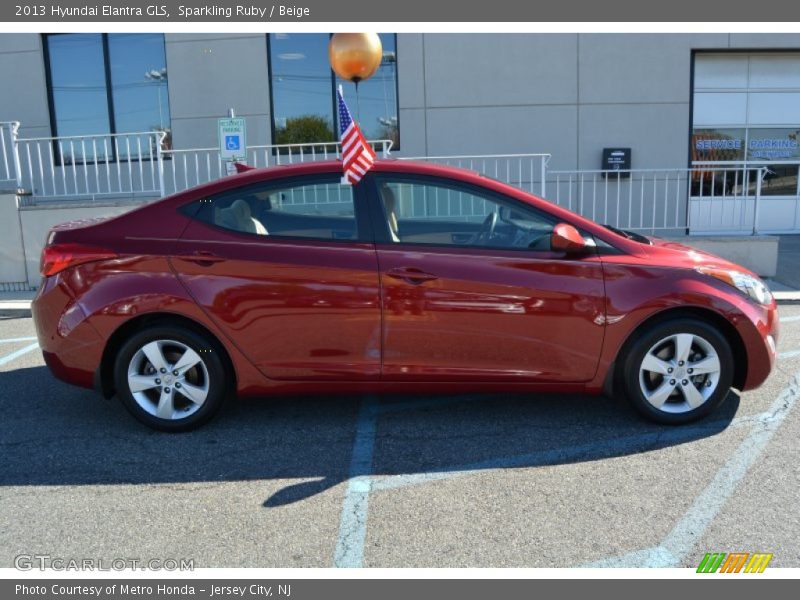 Sparkling Ruby / Beige 2013 Hyundai Elantra GLS