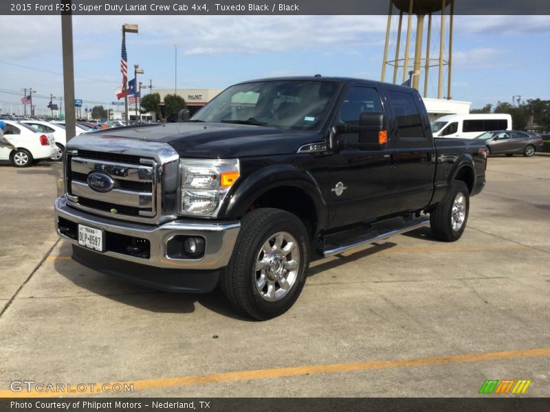 Tuxedo Black / Black 2015 Ford F250 Super Duty Lariat Crew Cab 4x4