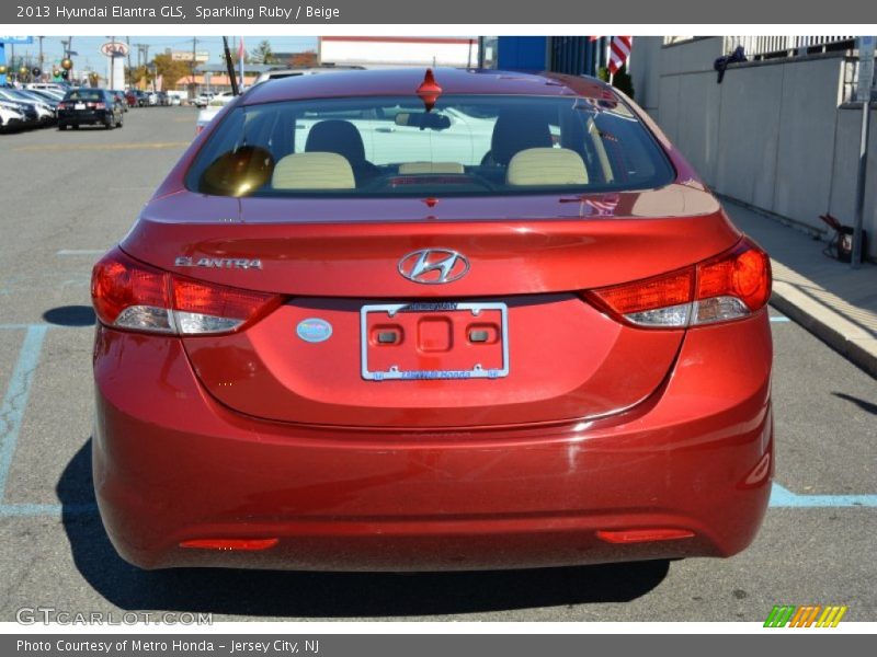 Sparkling Ruby / Beige 2013 Hyundai Elantra GLS