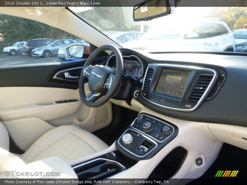 Velvet Red Pearl / Black/Linen 2016 Chrysler 200 C