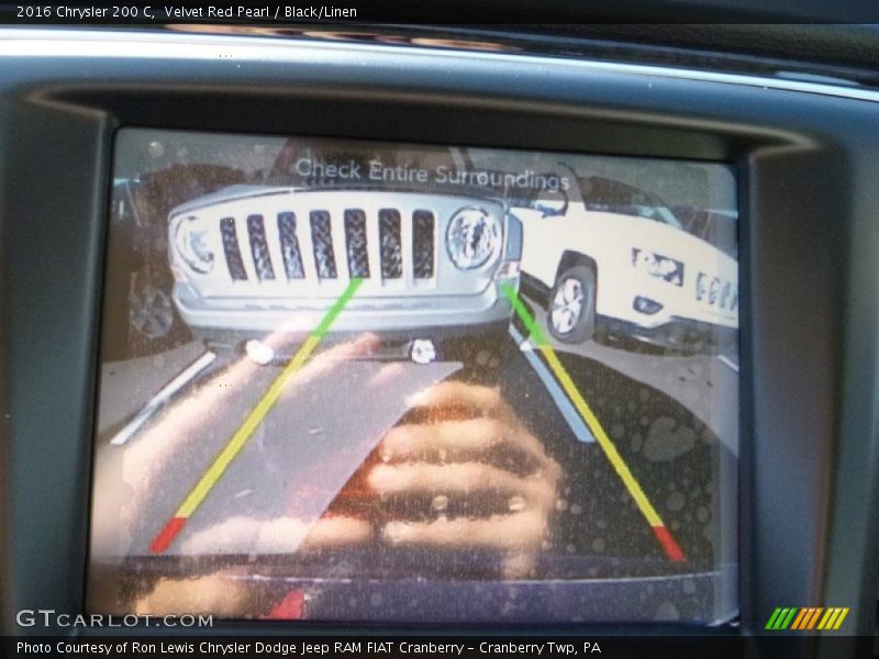 Velvet Red Pearl / Black/Linen 2016 Chrysler 200 C