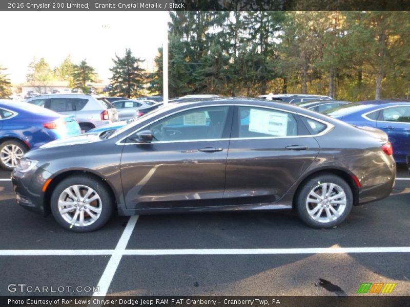 Granite Crystal Metallic / Black 2016 Chrysler 200 Limited