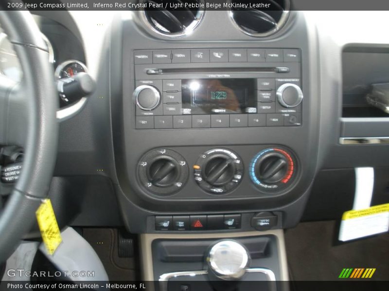 Inferno Red Crystal Pearl / Light Pebble Beige McKinley Leather 2009 Jeep Compass Limited