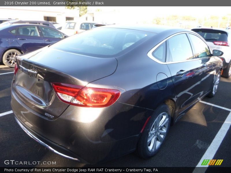 Granite Crystal Metallic / Black 2016 Chrysler 200 Limited