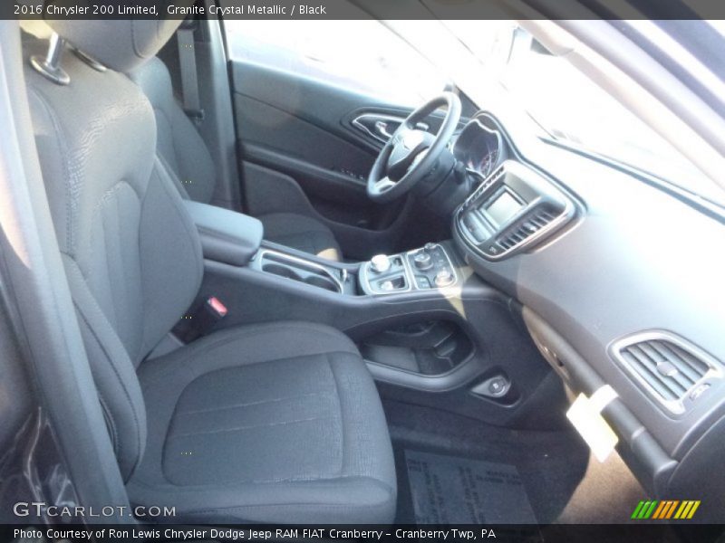 Granite Crystal Metallic / Black 2016 Chrysler 200 Limited