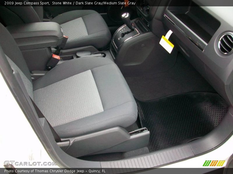 Stone White / Dark Slate Gray/Medium Slate Gray 2009 Jeep Compass Sport