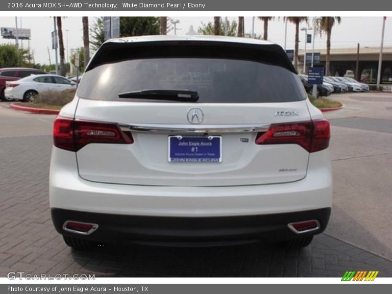 White Diamond Pearl / Ebony 2016 Acura MDX SH-AWD Technology