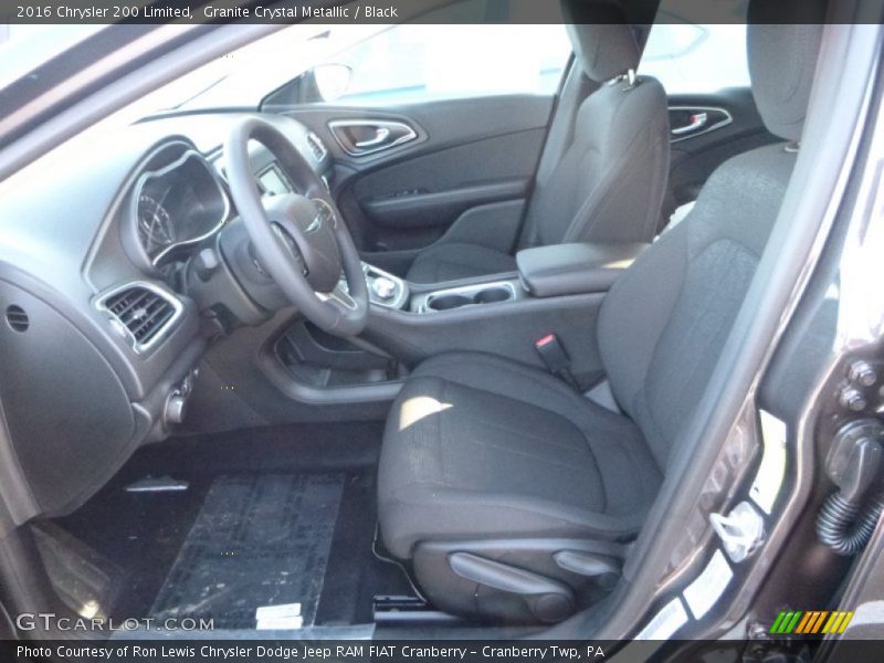 Granite Crystal Metallic / Black 2016 Chrysler 200 Limited