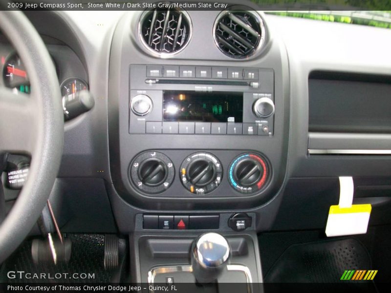 Stone White / Dark Slate Gray/Medium Slate Gray 2009 Jeep Compass Sport