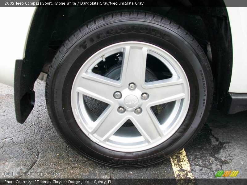Stone White / Dark Slate Gray/Medium Slate Gray 2009 Jeep Compass Sport