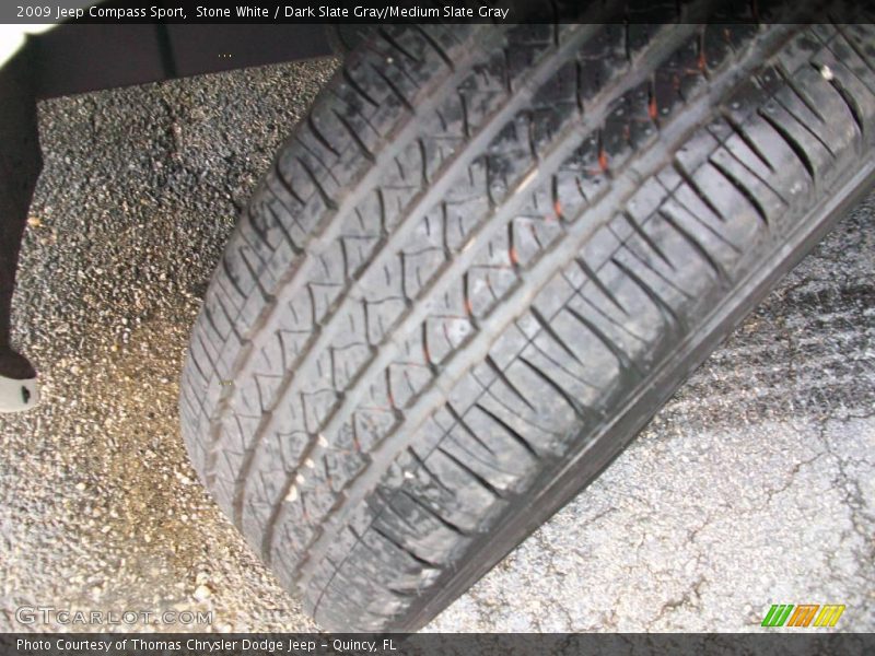 Stone White / Dark Slate Gray/Medium Slate Gray 2009 Jeep Compass Sport