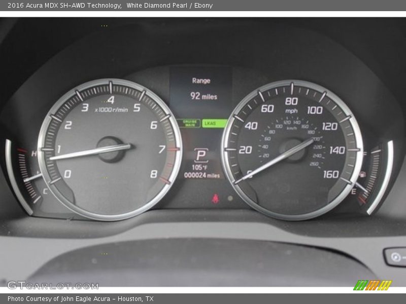 White Diamond Pearl / Ebony 2016 Acura MDX SH-AWD Technology