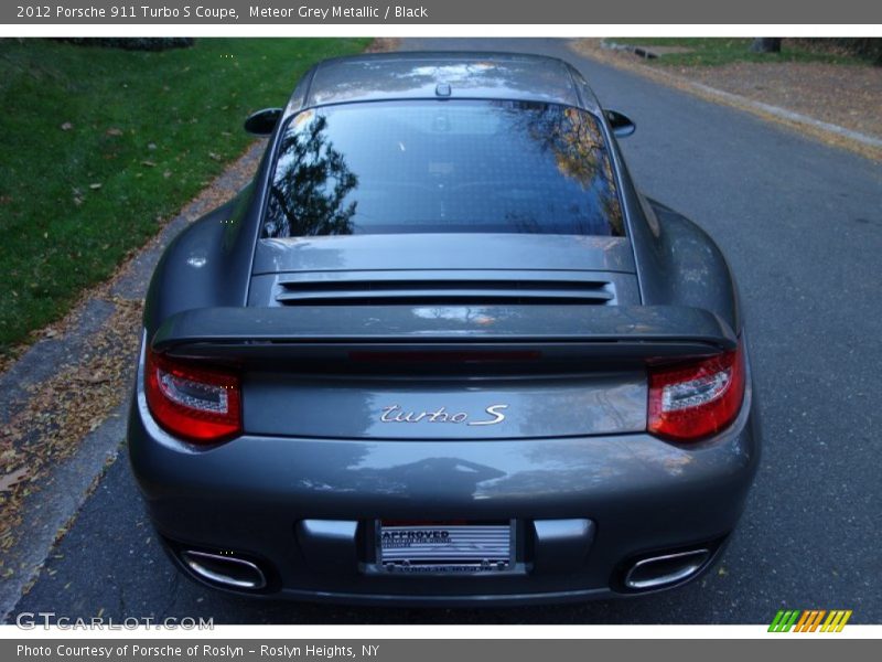 Meteor Grey Metallic / Black 2012 Porsche 911 Turbo S Coupe