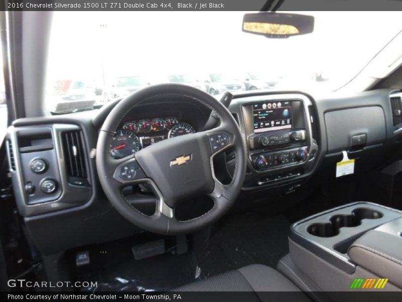 Black / Jet Black 2016 Chevrolet Silverado 1500 LT Z71 Double Cab 4x4
