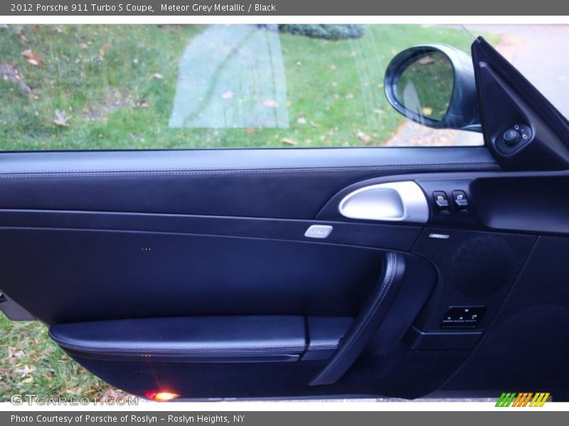 Meteor Grey Metallic / Black 2012 Porsche 911 Turbo S Coupe