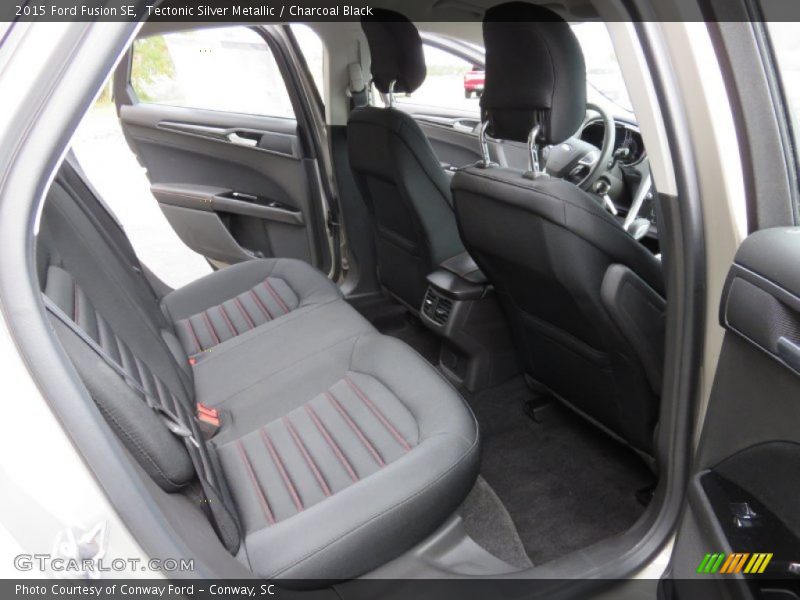 Tectonic Silver Metallic / Charcoal Black 2015 Ford Fusion SE