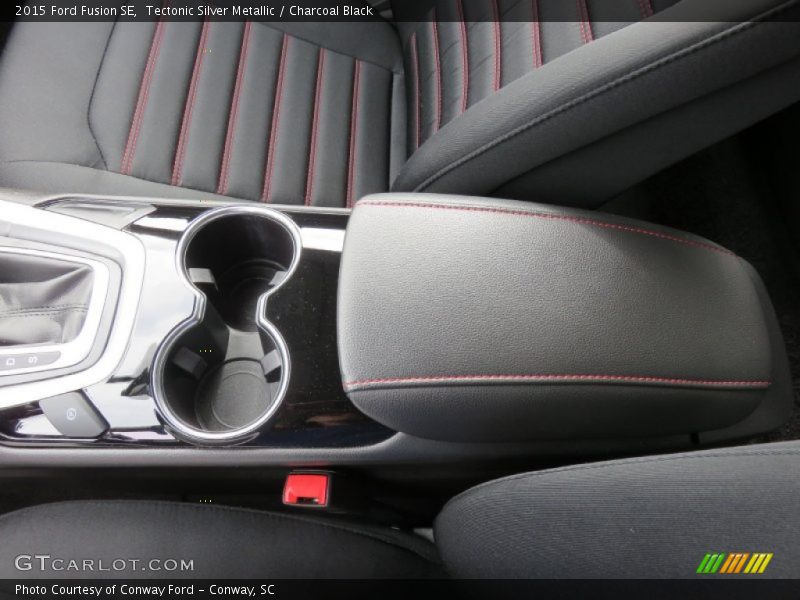 Tectonic Silver Metallic / Charcoal Black 2015 Ford Fusion SE