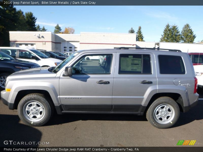 Billet Silver Metallic / Dark Slate Gray 2016 Jeep Patriot Sport