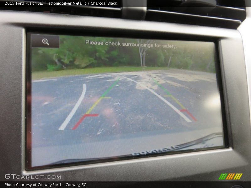 Tectonic Silver Metallic / Charcoal Black 2015 Ford Fusion SE