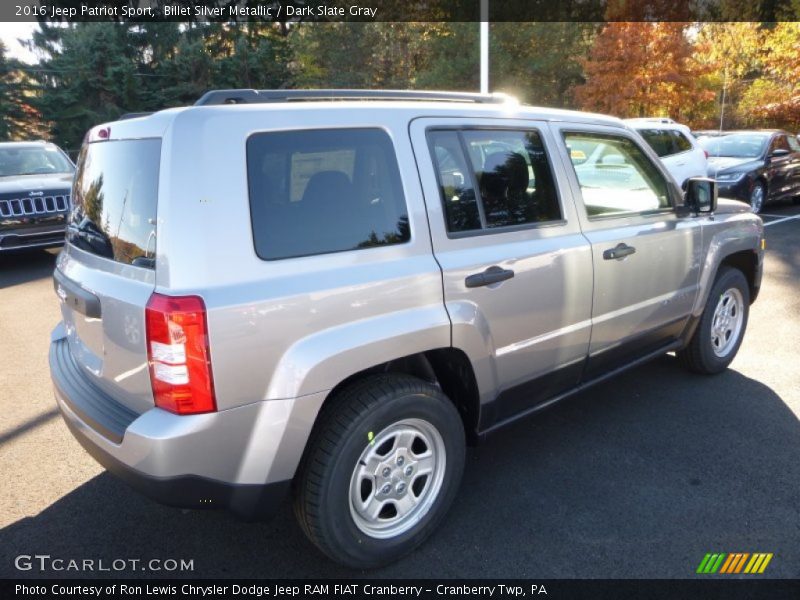 Billet Silver Metallic / Dark Slate Gray 2016 Jeep Patriot Sport