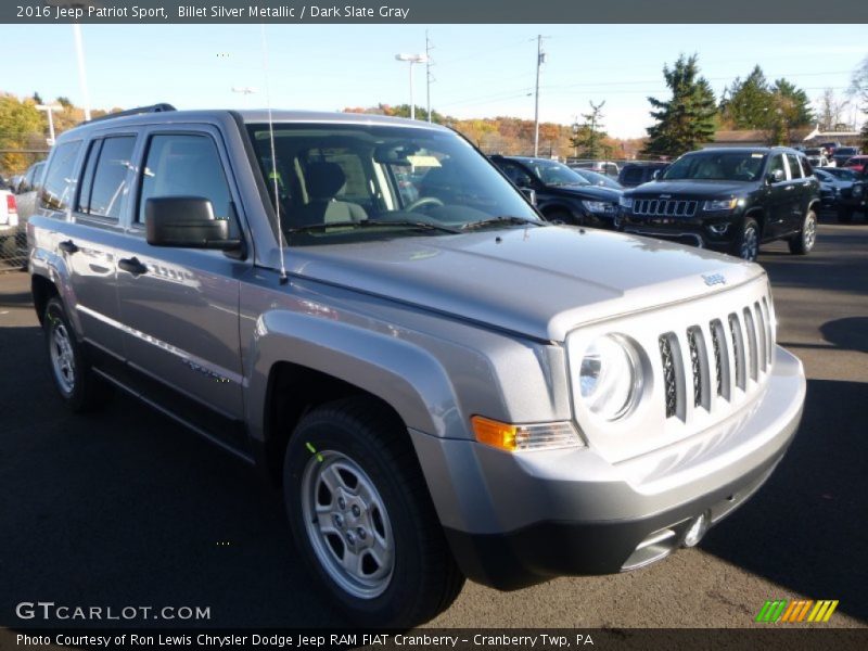 Billet Silver Metallic / Dark Slate Gray 2016 Jeep Patriot Sport