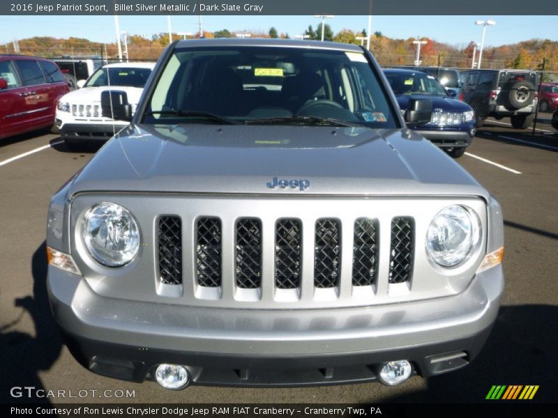 Billet Silver Metallic / Dark Slate Gray 2016 Jeep Patriot Sport