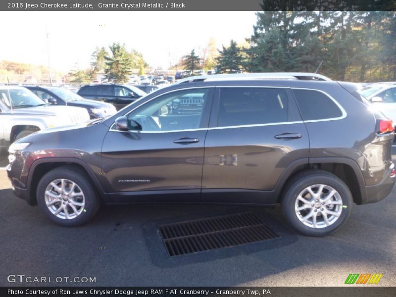 Granite Crystal Metallic / Black 2016 Jeep Cherokee Latitude
