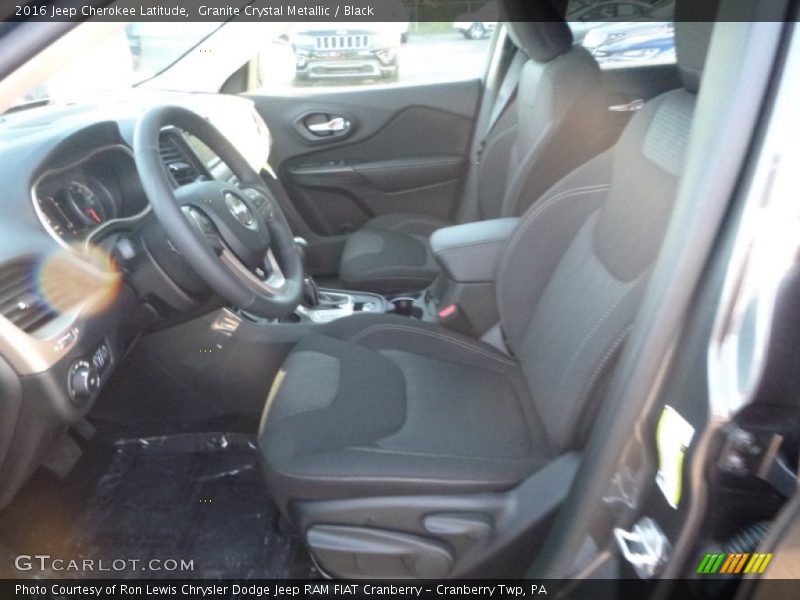 Granite Crystal Metallic / Black 2016 Jeep Cherokee Latitude