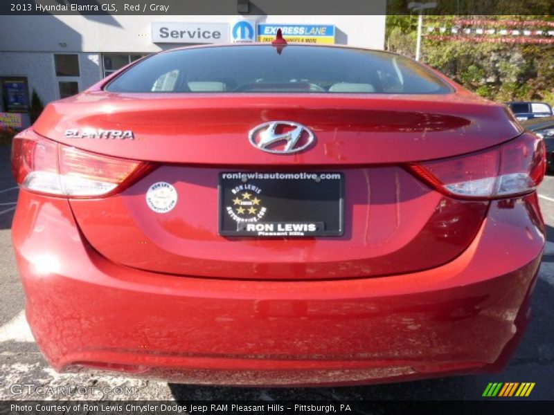 Red / Gray 2013 Hyundai Elantra GLS