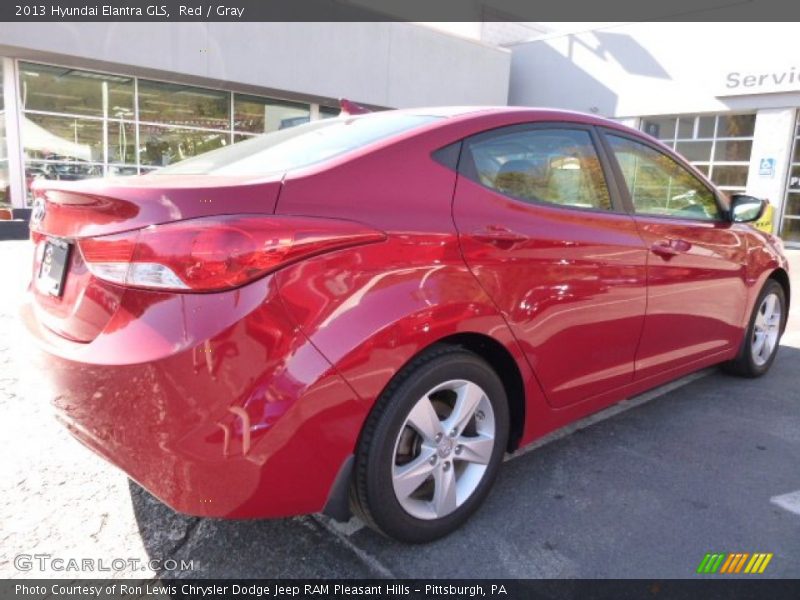 Red / Gray 2013 Hyundai Elantra GLS
