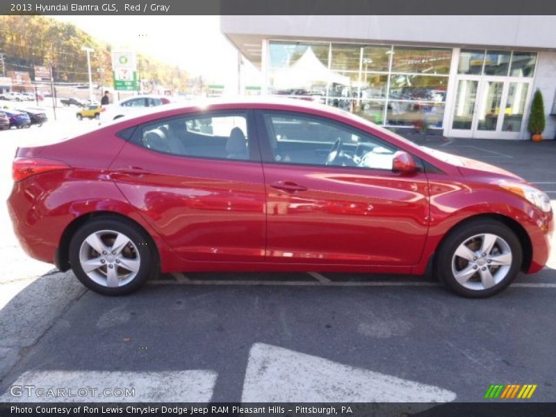 Red / Gray 2013 Hyundai Elantra GLS