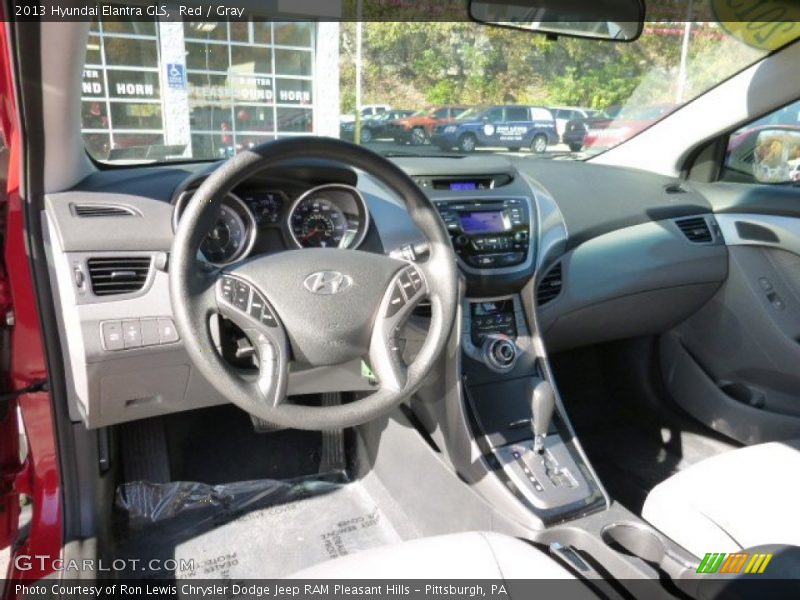 Red / Gray 2013 Hyundai Elantra GLS